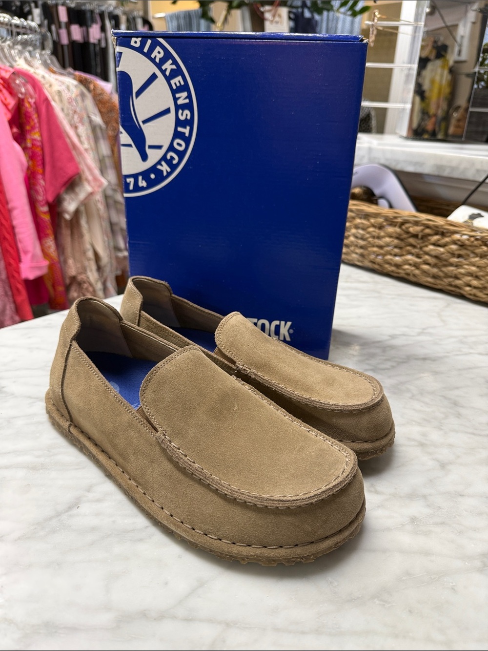 Birkenstock NARROW FIT Utti Slip On Shoe Size 42 in Suede Leather - Picture 1 of 16